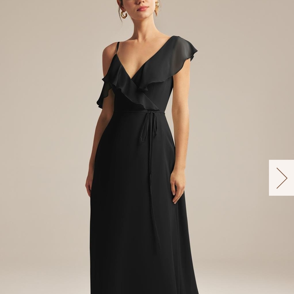 Elegant Black Ruffle Dress